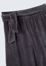 Calça Infantil Menina Toddler Wide Leg Em Plush