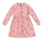 Vestido Curto Infantil Com Botões Toddler