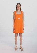 Vestido Curto Com Vazado Decote Em V