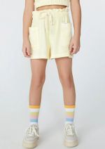 Shorts Básico Infantil Menina Clochard Em Malha Atoalhada