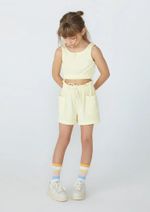 Shorts Básico Infantil Menina Clochard Em Malha Atoalhada