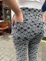 Calça Feminina Alfaiataria Em Malha Jacquard