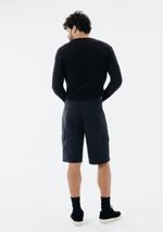 Bermuda Básica Masculina Cargo Em Sarja