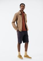 Bermuda Básica Masculina Cargo Em Sarja