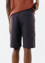 Bermuda Básica Masculina Cargo Em Sarja