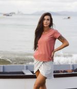 Camiseta Feminina Stamped by the Sea Vieira