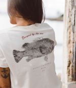 Camiseta Feminina Stamped by The Sea Garoupa | Off White