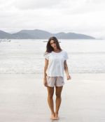 Camiseta Feminina Stamped by The Sea Garoupa | Off White