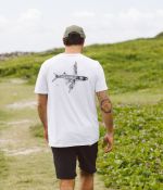 Camiseta UV Flying Fish | Branca