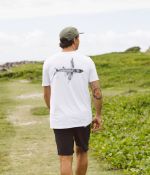 Camiseta UV Flying Fish | Branca