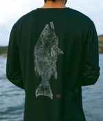 Camiseta UV Manga Longa Badejo Saltão | Preta