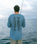 Camiseta UV Manga Longa Barracudas | Azul