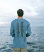 Camiseta UV Manga Longa Barracudas | Azul