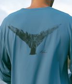 Camiseta UV Manga Longa Rabo | Azul