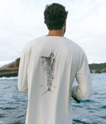 Camiseta UV Manga Longa Sailfish | Off White