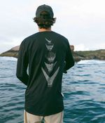 Camiseta UV Manga Longa Rabos | Preta