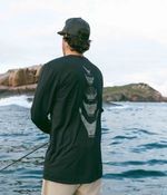 Camiseta UV Manga Longa Rabos | Preta