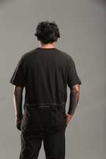 Cotton T-shirt Over Jersey Pocket Basic