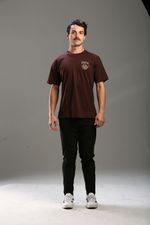 Cotton T-shirt Over Classic - Coffe Ride