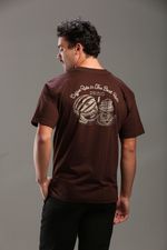 Cotton T-shirt Over Classic - Coffe Ride