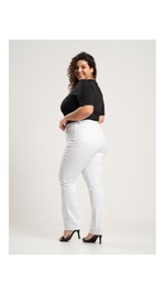 Calça Feminina Reta Branca