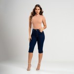 Bermuda Feminina Corsario Jeans Blue