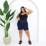 Bermuda Meia Coxa Jeans