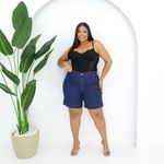 Bermuda Meia Coxa Jeans Mom