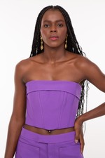 Corset Lisa Alfaiataria Roxo