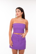 Corset Lisa Alfaiataria Roxo