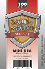 Sleeves Escudo Mágico - MINI USA - 100u  - 41 mm X 63 mm