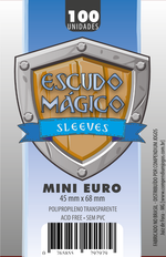 Sleeves Escudo Mágico - MINI EURO - 100u  -   45 mm X 68 mm