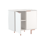 Buffet Aparador Bronze Babus com 2 Portas - Branco