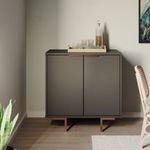 Buffet Aparador Bronze Babus com 2 Portas - Grafite