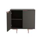Buffet Aparador Bronze Babus com 2 Portas - Grafite