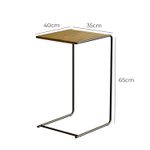 Mesa Lateral Steel Babus com encaixe para sofá