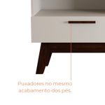 Rack para TV até 55 Polegadas 1 porta Lín - Branco