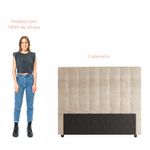 Cabeceira Para Cama Box Nala Babus Casal - Linho Bege