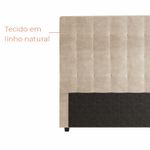 Cabeceira Para Cama Box Nala Babus Casal - Linho Bege