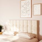 Cabeceira Para Cama Box Nala Babus Casal - Linho Bege