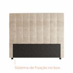Cabeceira Para Cama Box Nala Babus Casal - Linho Bege
