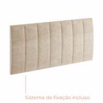 Cabeceira Para Cama Box Sox Babus Casal Estofadas em linho