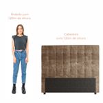 Cabeceira Para Cama Box Nala Babus Casal - Suede Marron