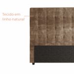 Cabeceira Para Cama Box Nala Babus Casal - Suede Marron