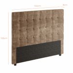 Cabeceira Para Cama Box Nala Babus Casal - Suede Marron