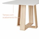 Conjunto Sala de Jantar 4 Lugares Mesa Bahê 136 e Cadeira Ane Babus