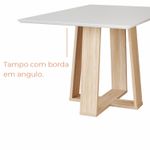 Conjunto Sala de Jantar 4 Lugares Mesa Bahê 136 e Cadeira Ane Babus