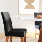 Conjunto Sala de Jantar 4 Lugares Mesa Lune 1,36 e Cadeira Ane Babus