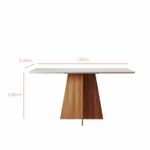 Mesa de Jantar Lune 4 Lugares 136 Babus