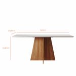 Conjunto Sala de Jantar 6 Lugares Mesa Lune e Cadeira Ane Babus